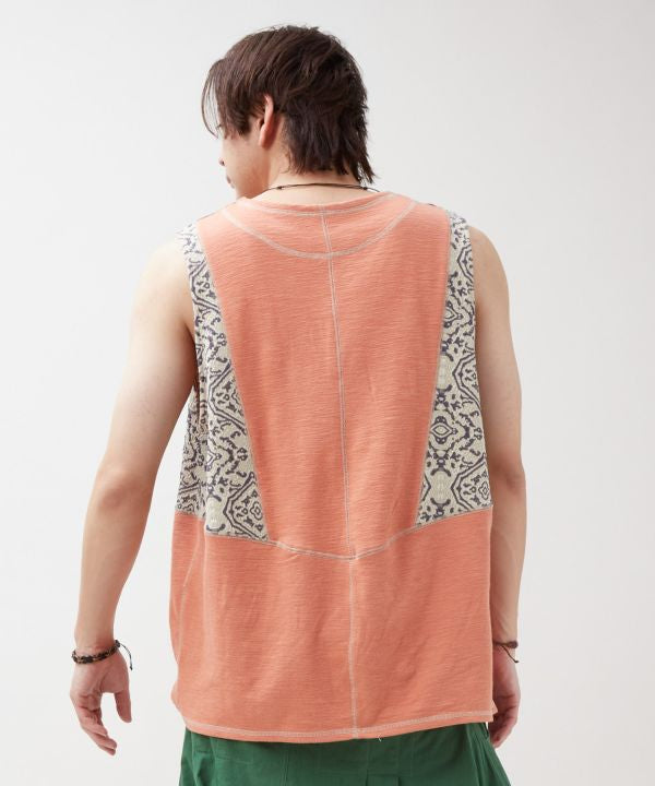 Patchwork Tank Top by AMINA - Ametsuchi