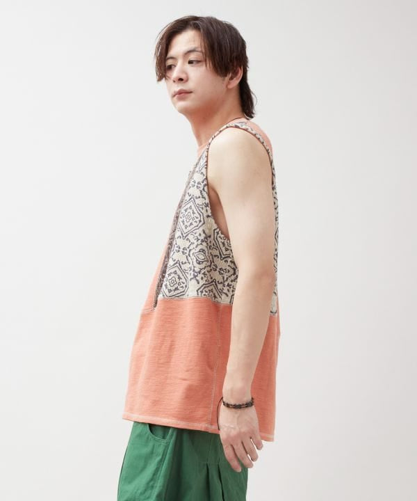 Patchwork Tank Top by AMINA - Ametsuchi