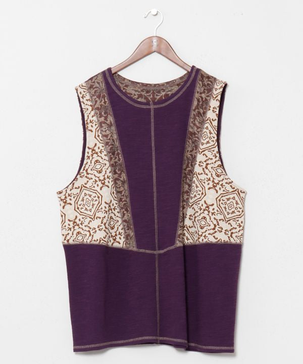Patchwork Tank Top by AMINA - Ametsuchi
