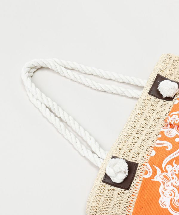AMINA x VORRUK Lotus Motif Tote Bag by AMINA - Ametsuchi