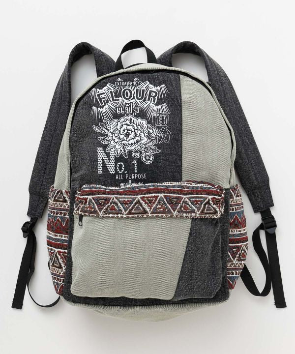 Mochila étnica de mezclilla de AMINA - Ametsuchi