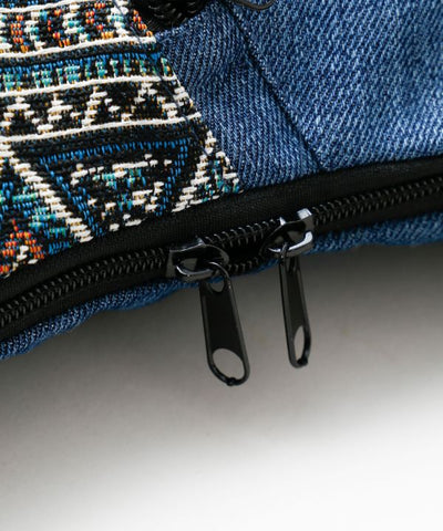 Denim Crescent Bag by AMINA - Ametsuchi