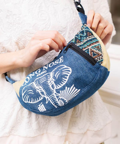Denim Mini Shoulder by AMINA - Ametsuchi