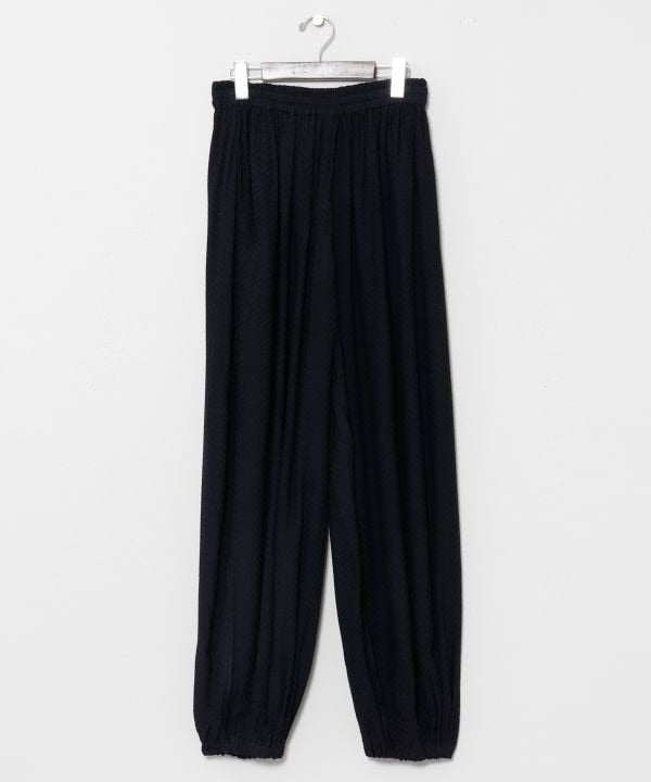 Dobby Check Wide Pants by AMINA - Ametsuchi