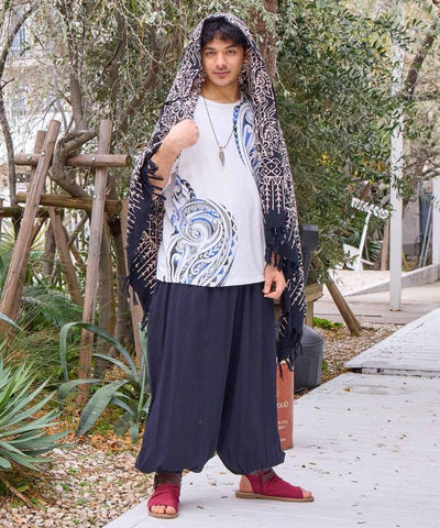 Indian Cotton Relaxed Pants by AMINA - Ametsuchi