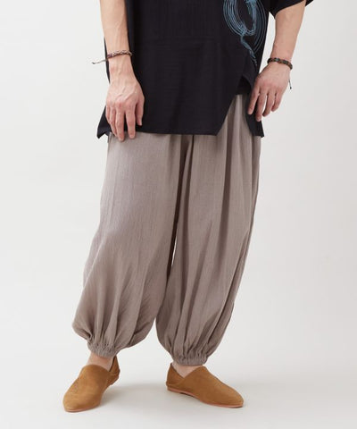 Indian Cotton Relaxed Pants by AMINA - Ametsuchi