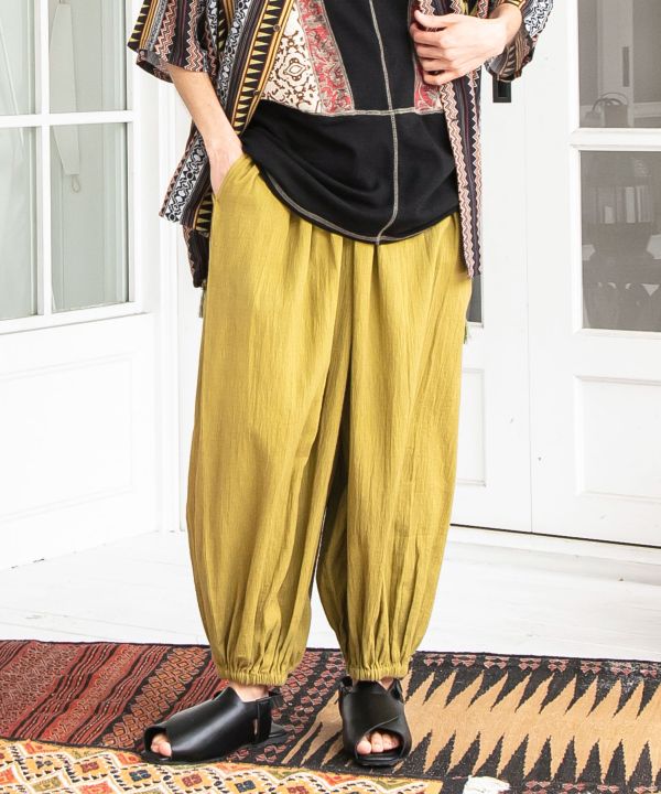 Indian Cotton Relaxed Pants by AMINA - Ametsuchi