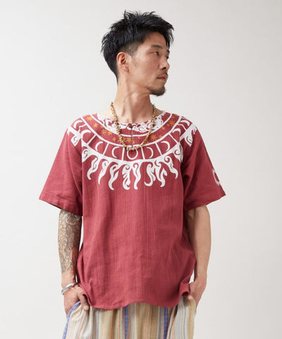 Amina x Yosuke Mandala Sky Cotton Top by AMINA - Ametsuchi