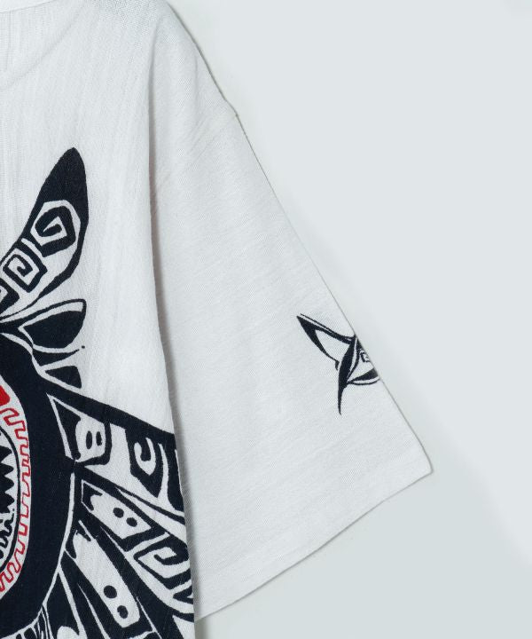 Amina x Yosuke Tribal Owl Cotton Top by AMINA - Ametsuchi