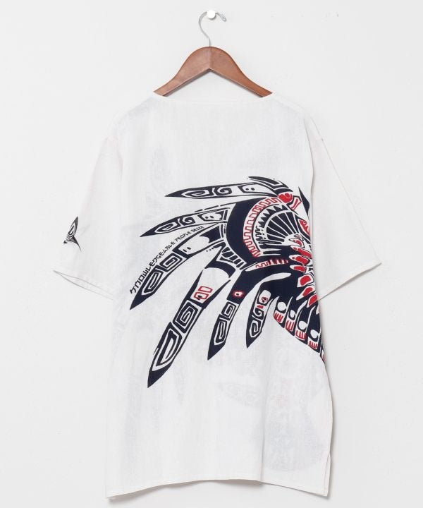 Amina x Yosuke Tribal Owl Cotton Top by AMINA - Ametsuchi