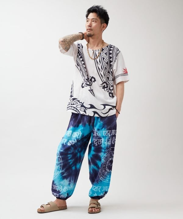 Amina x Yosuke Menehune Rainbow Cotton Top by AMINA - Ametsuchi