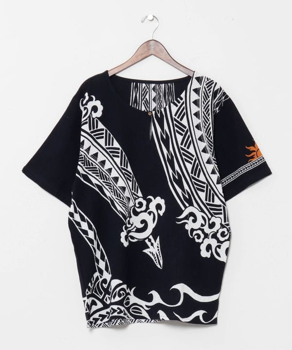 Amina x Yosuke Menehune Rainbow Cotton Top by AMINA - Ametsuchi