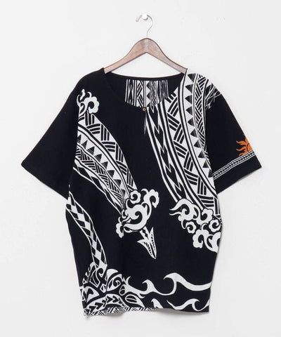 Amina x Yosuke Menehune Rainbow Cotton Top by AMINA - Ametsuchi
