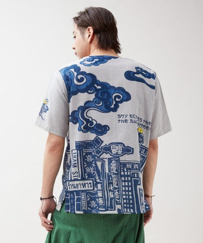 Amina x Yosuke Hong Kong Graphic Top by AMINA - Ametsuchi