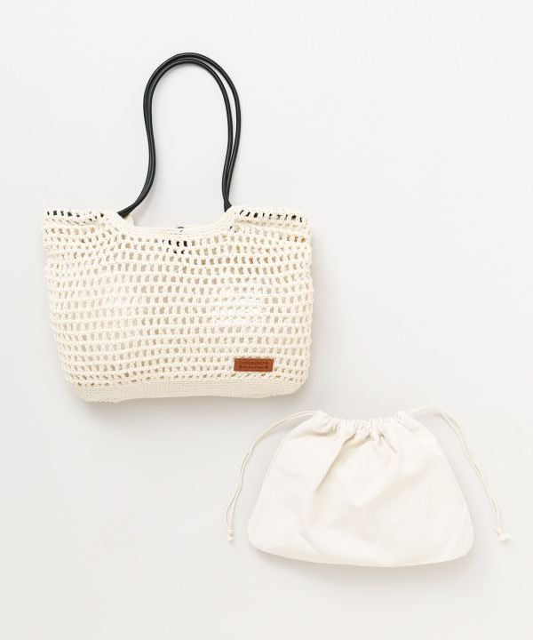 Crochet Handbag with Drawstring Pouch by 欧州航路 - Ametsuchi