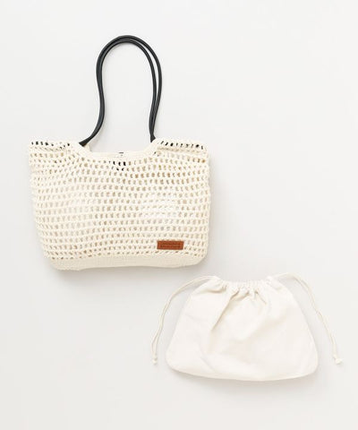 Crochet Handbag with Drawstring Pouch by 欧州航路 - Ametsuchi
