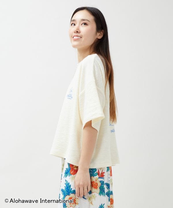 Aloha Mapua Surf Crop Tee by Kahiko - Ametsuchi