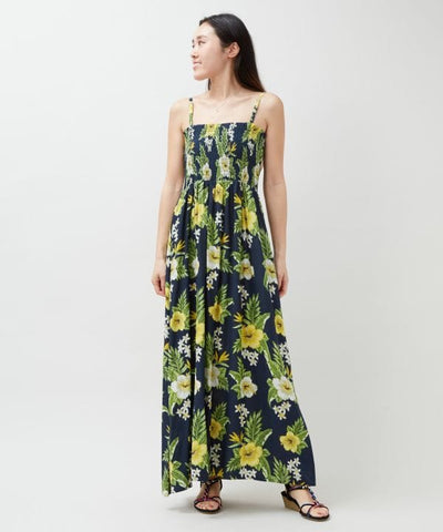 Botanical Rayon Cami Dress & Cape Set by Kahiko - Ametsuchi