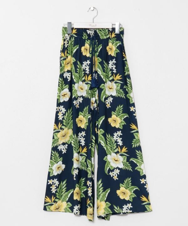 Botanical Glitter Flare Pants