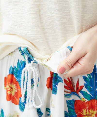 Botanical Glitter Flare Pants by Kahiko - Ametsuchi