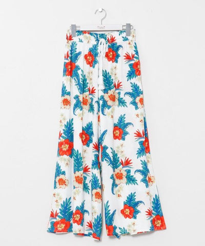 Botanical Glitter Flare Pants by Kahiko - Ametsuchi