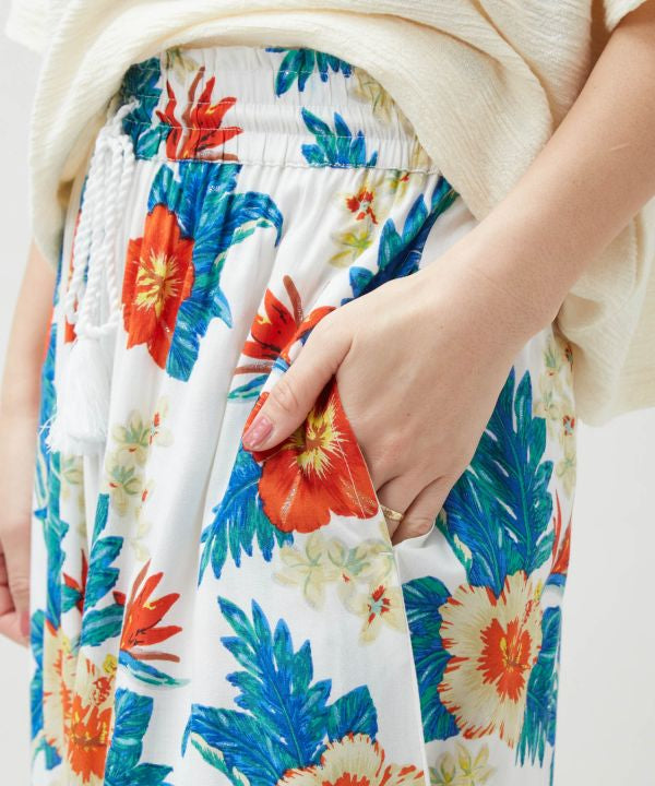 Botanical Glitter Flare Pants by Kahiko - Ametsuchi