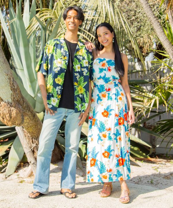 Botanical Rayon Sash Skirt by Kahiko - Ametsuchi