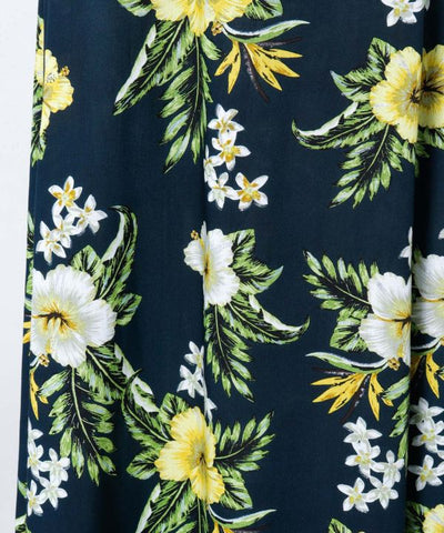 Botanical Rayon Sash Skirt by Kahiko - Ametsuchi