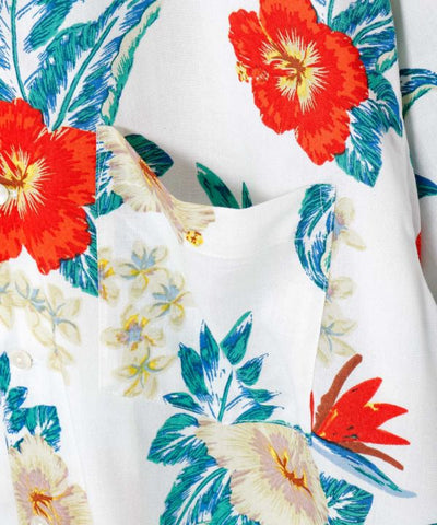 Botanical Rayon Aloha Shirt by Kahiko - Ametsuchi