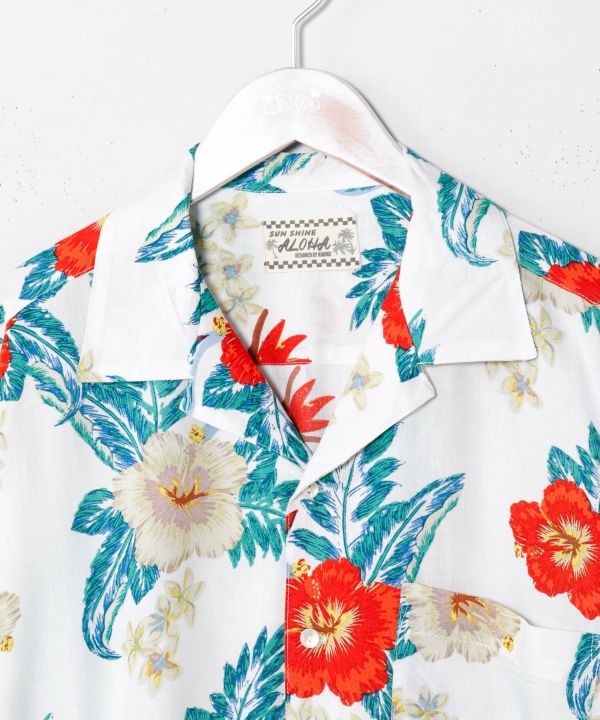Botanical Rayon Aloha Shirt by Kahiko - Ametsuchi