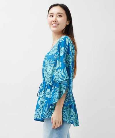 Vintage Pattern Rayon Top by Kahiko - Ametsuchi
