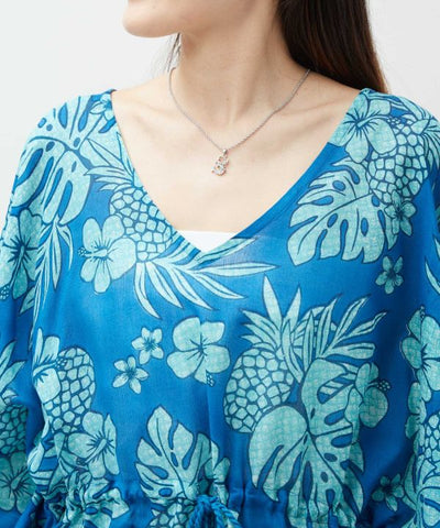 Vintage Pattern Rayon Top by Kahiko - Ametsuchi