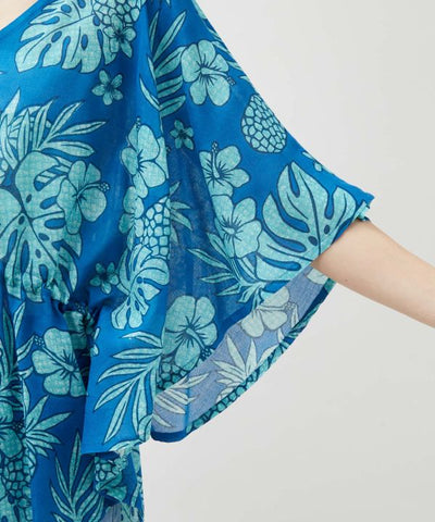 Vintage Pattern Rayon Top by Kahiko - Ametsuchi