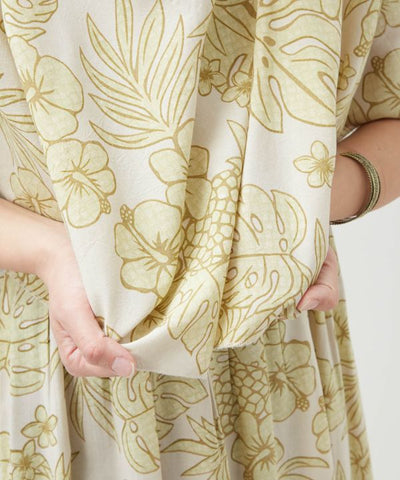 Vintage Rayon Dress Set by Kahiko - Ametsuchi