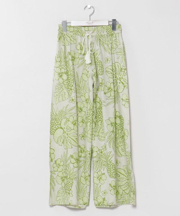 Vintage Pattern Flare Pants