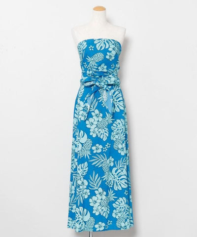 Vintage Pattern Rayon Sash Skirt by Kahiko - Ametsuchi