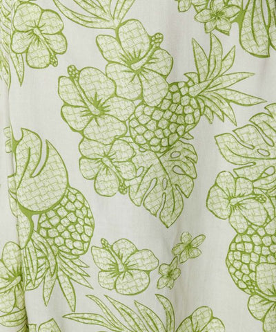 Vintage Pattern Rayon Sash Skirt by Kahiko - Ametsuchi