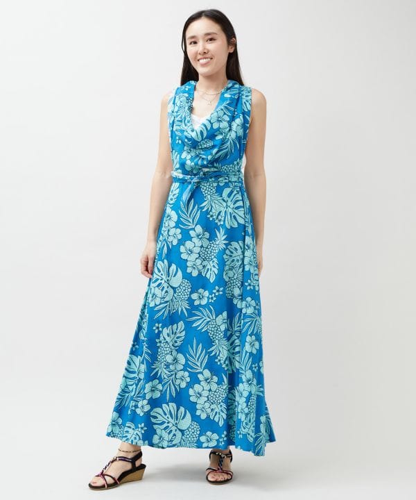 Vintage Pattern Rayon Sash Skirt