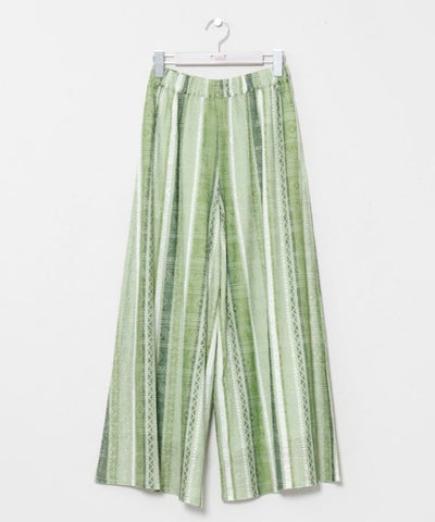SURF＆Palms Tribal Lace Flare Pants by Kahiko - Ametsuchi