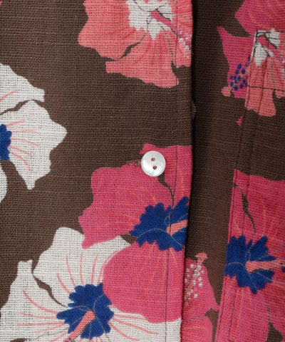 Hawaiian Slub Crop Shirt by Kahiko - Ametsuchi