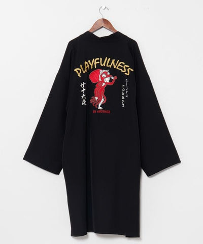 ASOBIE - Ukiyoe Embroidered Haori Jacket by Kaya - Ametsuchi