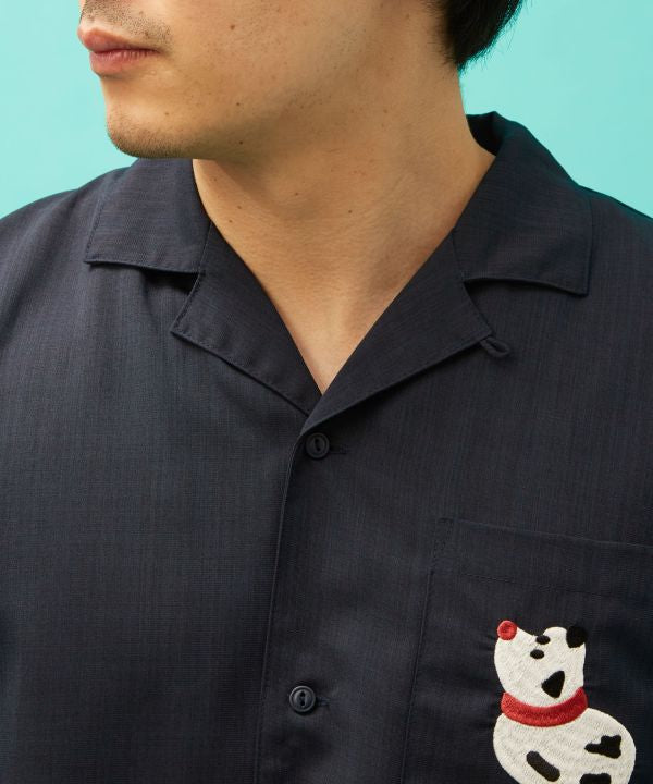 ASOBIE - Ukiyoe Embroidered Shirt by Kaya - Ametsuchi