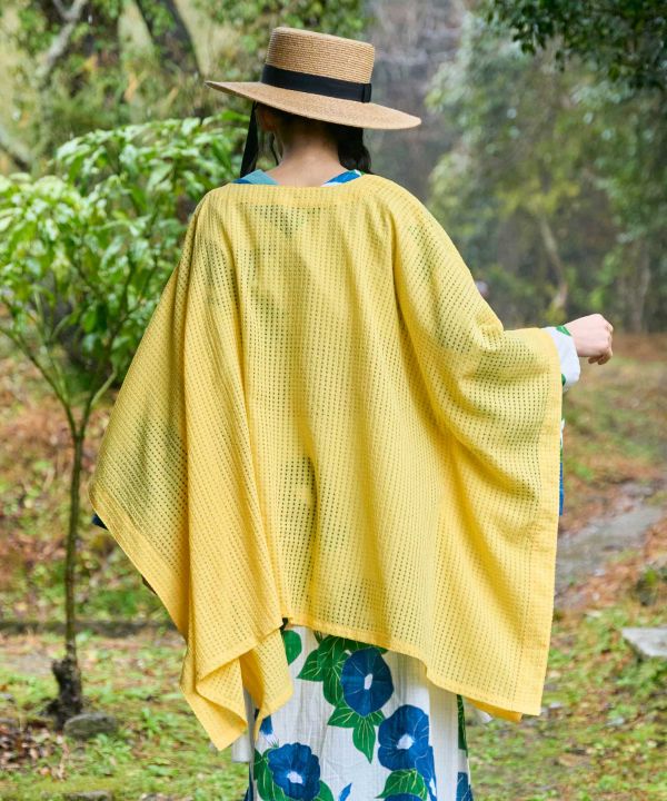 SUKASHI KAZE - Sheer Check Haori Jacket by Kaya - Ametsuchi
