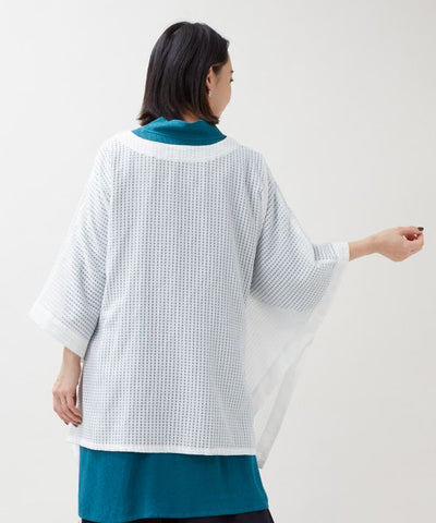SUKASHI KAZE - Sheer Check Haori Jacket by Kaya - Ametsuchi