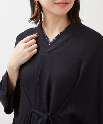 KIKU NISHIKI - Chrysanthemum Rayon Top by Kaya - Ametsuchi