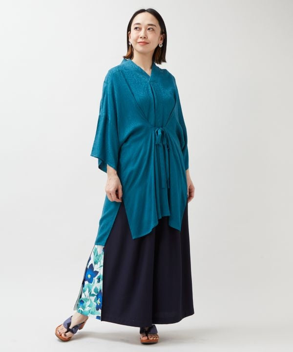 KIKU NISHIKI - Chrysanthemum Rayon Top by Kaya - Ametsuchi