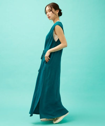 KIKU NISHIKI - Sleeveless Dress by Kaya - Ametsuchi