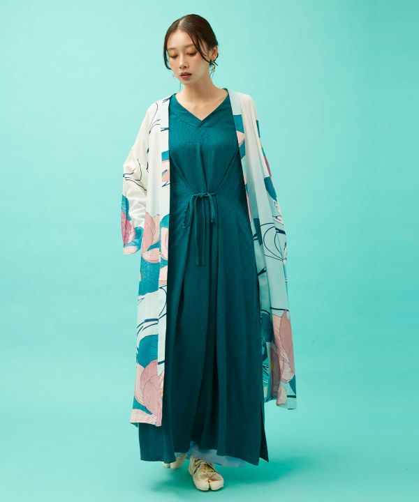 KIKU NISHIKI - Sleeveless Dress by Kaya - Ametsuchi