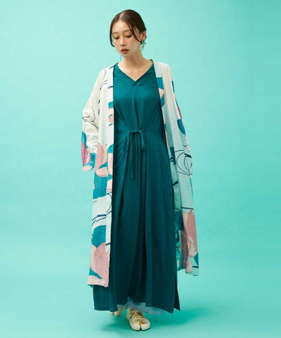 KIKU NISHIKI - Sleeveless Dress by Kaya - Ametsuchi