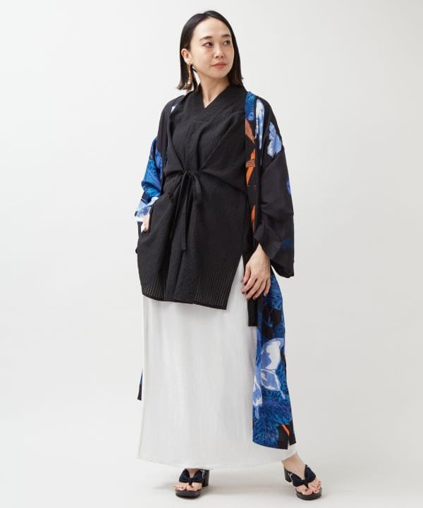 KIKU NISHIKI - Kimono Wrap Skirt by Kaya - Ametsuchi